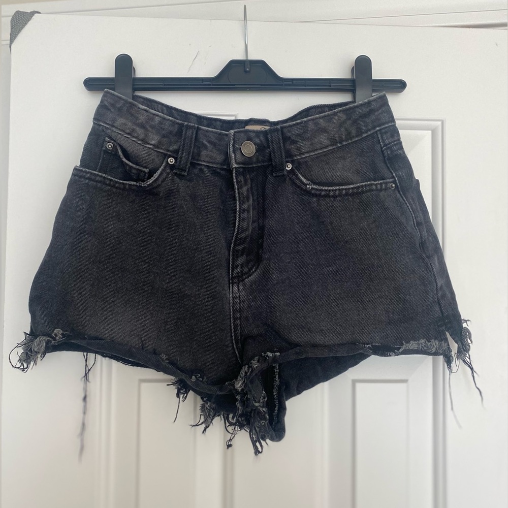 Black Denim Shorts